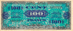 100 francs Drapeau type 1944