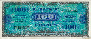 100 francs Drapeau type 1944