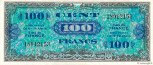 100 francs Drapeau type 1944