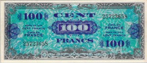 100 francs Drapeau type 1944