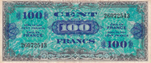 100 francs Drapeau type 1944