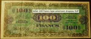 100 francs Drapeau type 1944