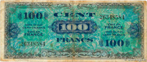 100 francs Drapeau type 1944