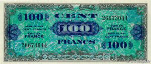 100 francs Drapeau type 1944