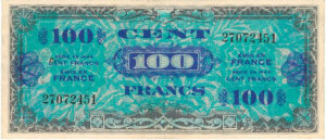 100 francs Drapeau type 1944