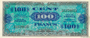 100 francs Drapeau type 1944