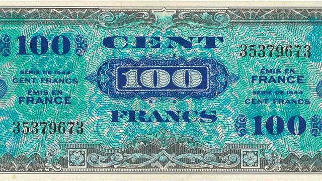 100 francs Drapeau type 1944