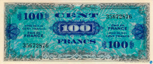 100 francs Drapeau type 1944