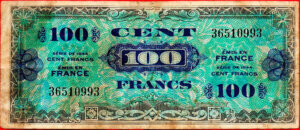 100 francs Drapeau type 1944