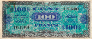 100 francs Drapeau type 1944