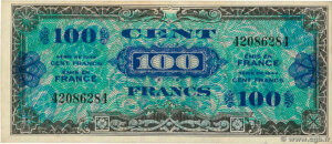 100 francs Drapeau type 1944