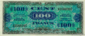 100 francs Drapeau type 1944