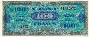 100 francs Drapeau type 1944