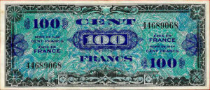 100 francs Drapeau type 1944