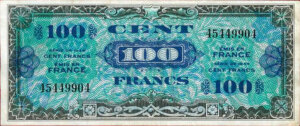 100 francs Drapeau type 1944