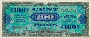 100 francs Drapeau type 1944