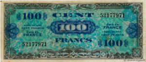 100 francs Drapeau type 1944