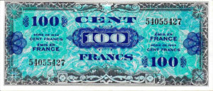 100 francs Drapeau type 1944