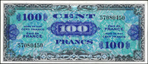 100 francs Drapeau type 1944