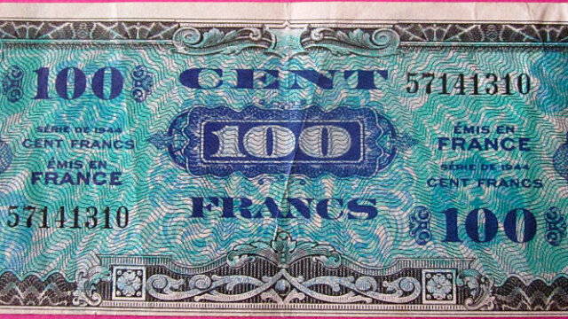 100 francs Drapeau type 1944