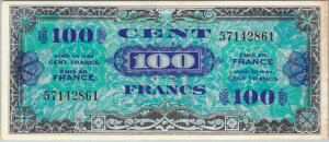 100 francs Drapeau type 1944