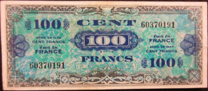 100 francs Drapeau type 1944