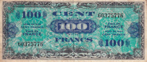 100 francs Drapeau type 1944