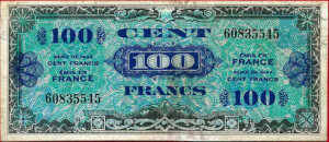 100 francs Drapeau type 1944