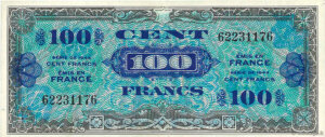 100 francs Drapeau type 1944