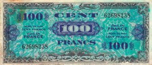 100 francs Drapeau type 1944