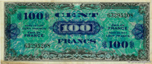 100 francs Drapeau type 1944