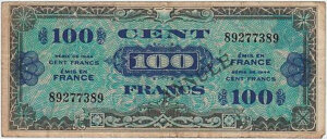 100 francs Drapeau type 1944