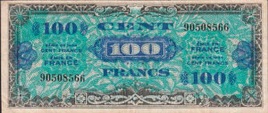 100 francs Drapeau type 1944