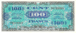 100 francs Drapeau type 1944