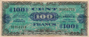 100 francs Drapeau type 1944