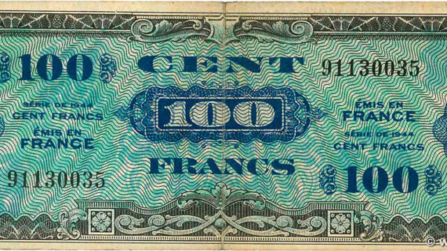 100 francs Drapeau type 1944