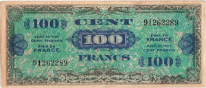 100 francs Drapeau type 1944