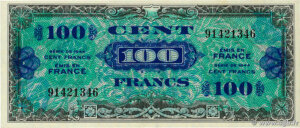 100 francs Drapeau type 1944