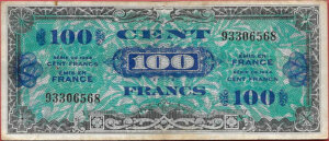 100 francs Drapeau type 1944