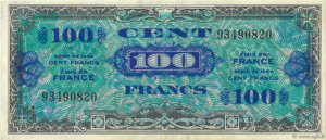 100 francs Drapeau type 1944