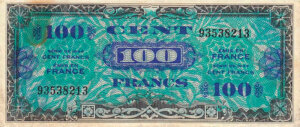 100 francs Drapeau type 1944