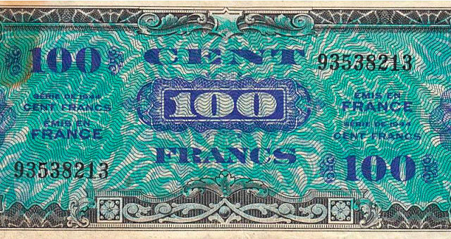 100 francs Drapeau type 1944