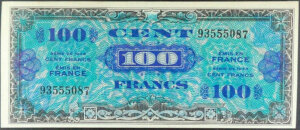 100 francs Drapeau type 1944