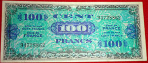 100 francs Drapeau type 1944