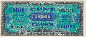 100 francs Drapeau type 1944