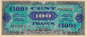 100 francs Drapeau type 1944