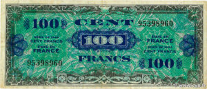 100 francs Drapeau type 1944