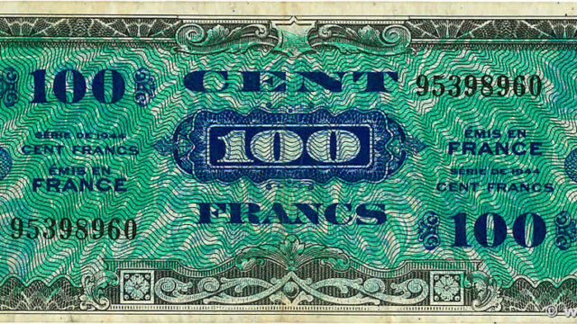 100 francs Drapeau type 1944