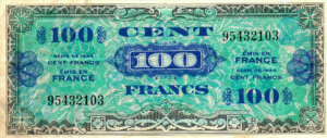 100 francs Drapeau type 1944