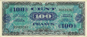 100 francs Drapeau type 1944